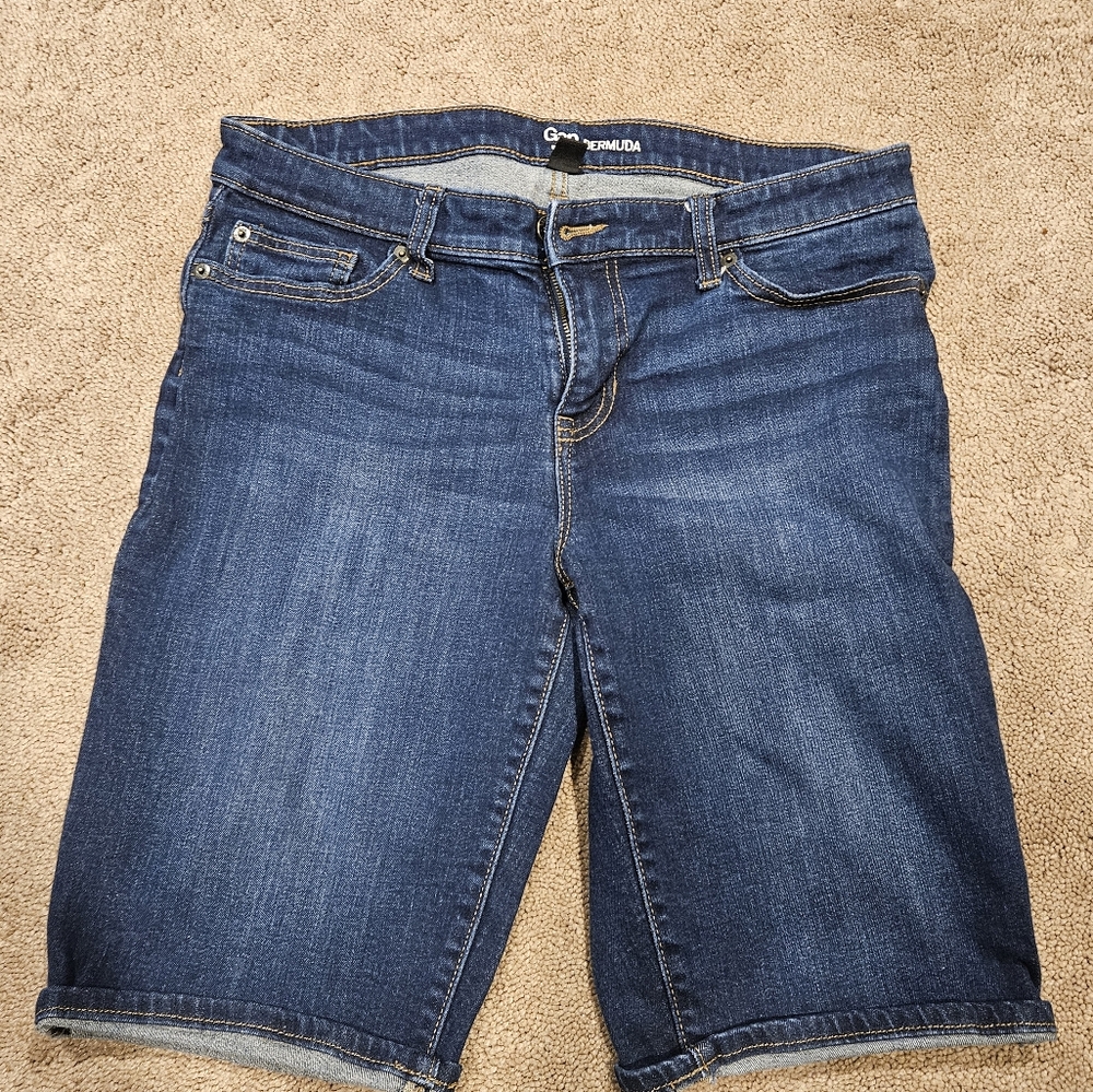 Gap Womens Bermuda jean shorts
